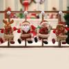 Vibrant Santa Claus Snowman Elf Hanging Dolls Capture the Holiday Essence