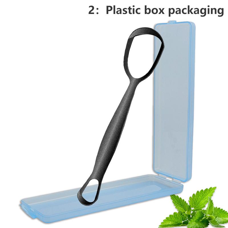 Stainless Steel Tongue Scraper Oral Care Hygiene Cleaner Tongue Brush Fresh Breath Mouth Oral Hygiene Cleaning Tool Set Double Sided
