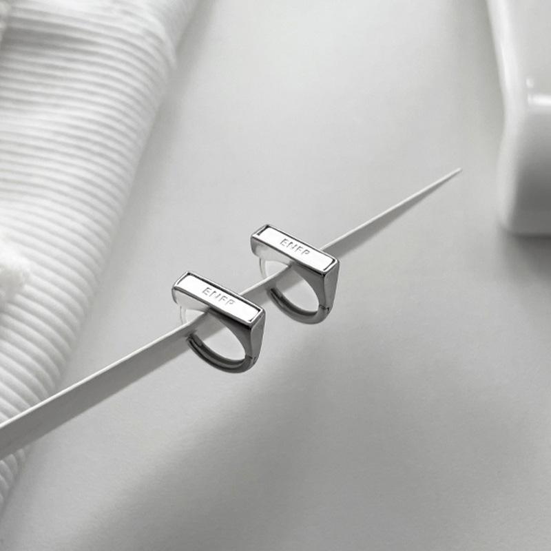 

Корейские минималистичные каффы: Женские простые, модные серьги в холодном стиле