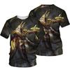 3D Gedrucktes Ägyptisches T-Shirt Herren Retro Ägypten Muster T-Shirts Sommer Harajuku Lockere T-Shirts Kurze Ärmel Unisex Rundhals Oberteile