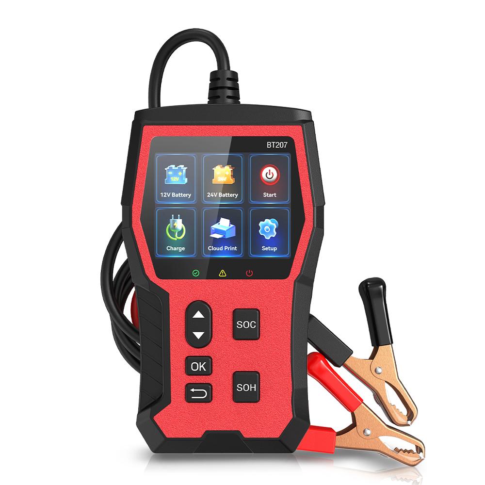 

Car Battery Tester 12V 24V Cloud Print Intelligent Auto Accessories Digital Display Automotive Battery Detector Diagnostic Tool