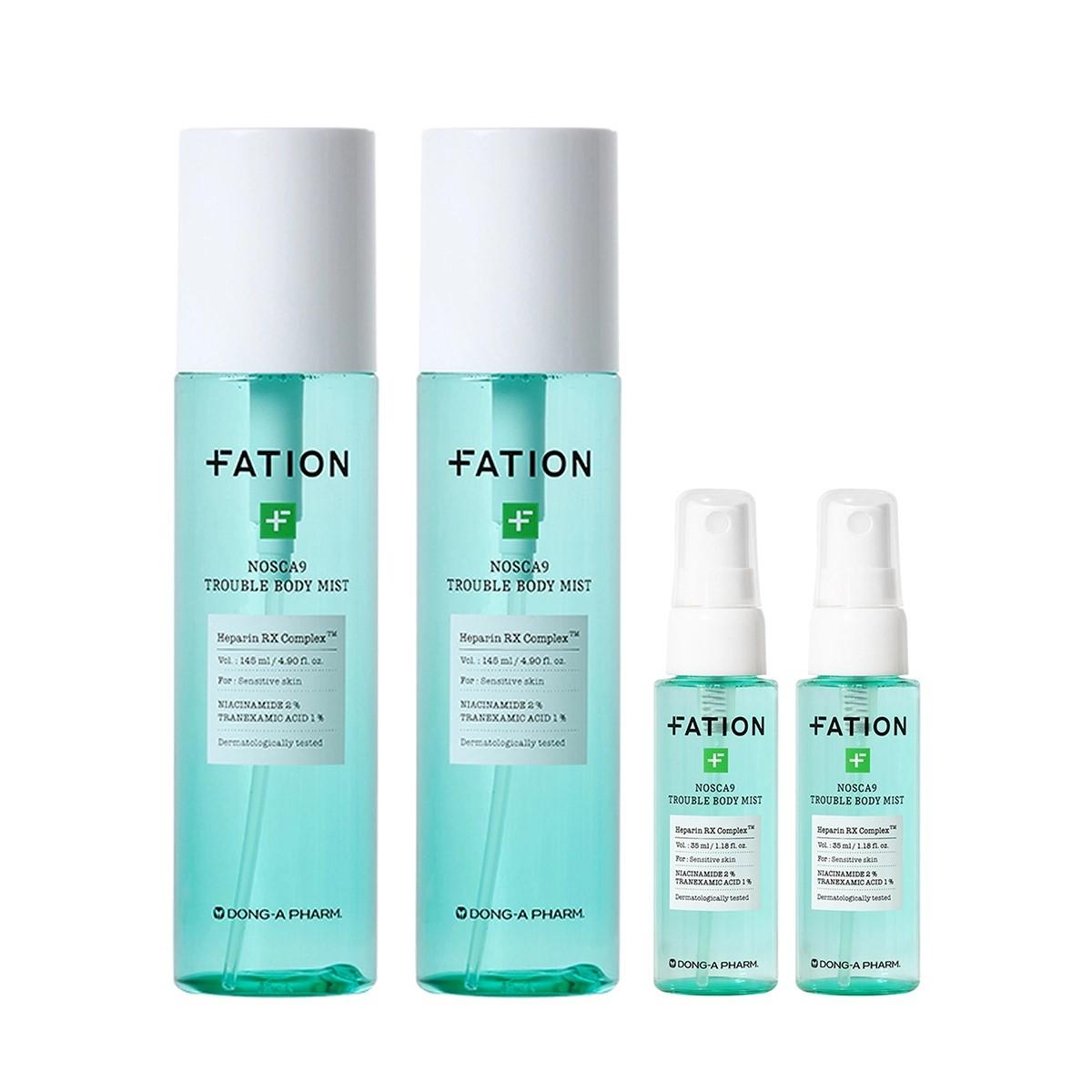 

Fation Noskeana Nine Body Mist 145ml x 2 + 35ml x 2