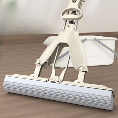 Mopa de Esponja Doméstica Perezosa Manos Libres Absorbente a la Mitad Mopa de Esponja Doméstica Mopa de Baño