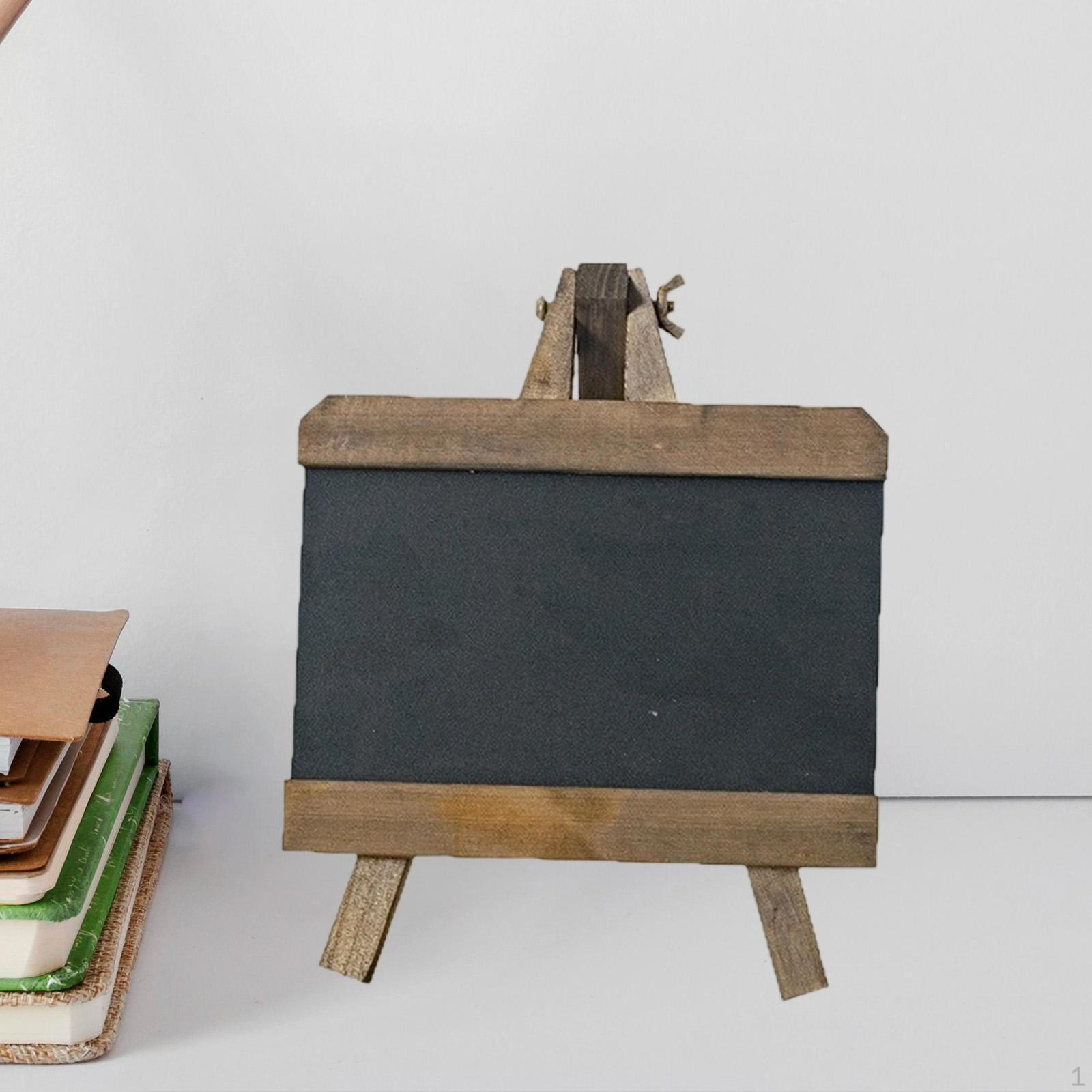 

Tabletop Chalkboard Sign Menu Board Mini Multipurpose Chalk Wooden Blackboard for