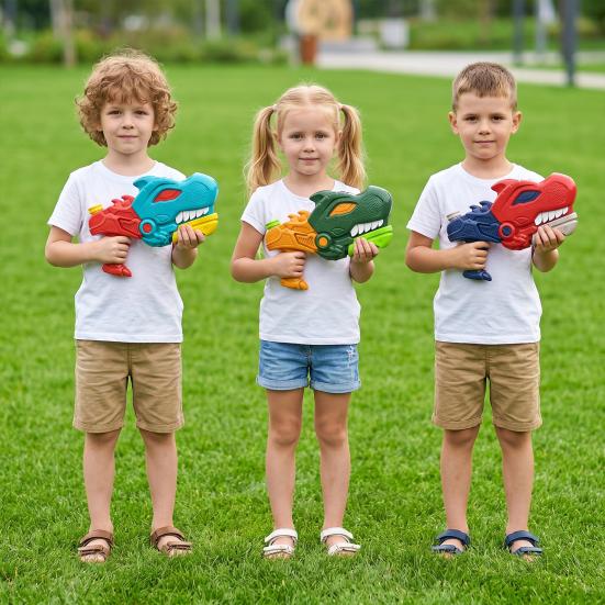 Dinosaur Shape Water Soaker, Kids Outdoor Water Toys, Long Range Water Shooter, Pull-Out Water Fighting Toy for Summer Outdoor Pool Beach