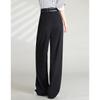 Women's High-Waist Wide-Leg Suit Pants with Detachable Belt
