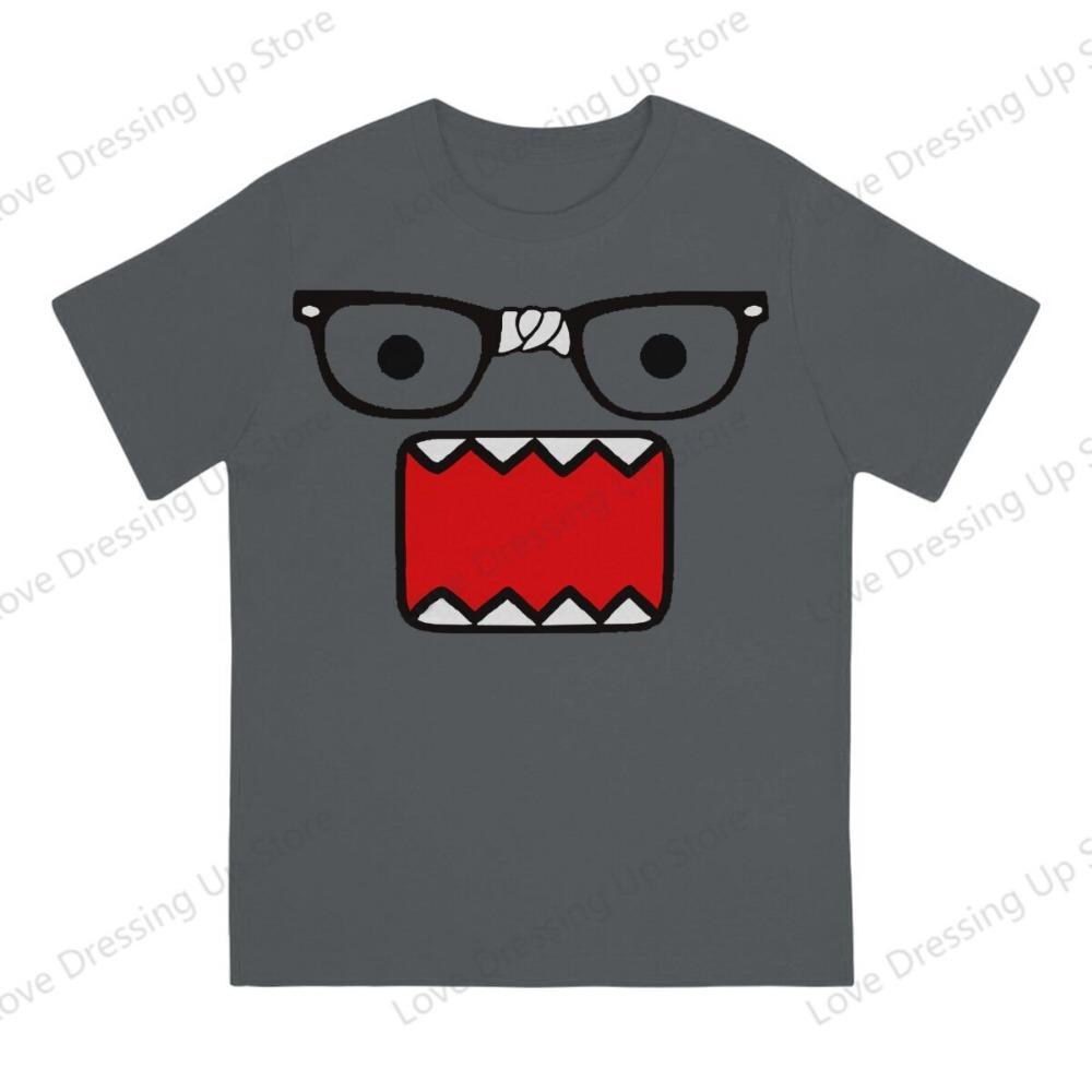Domo Kun Print Funny Short Sleeved T-shirt Men