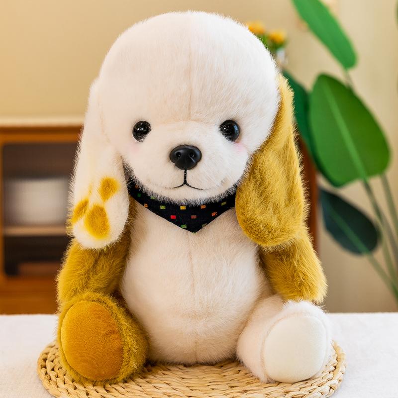 Lop-eared puppy Ah flower doll baby comforting pillow to give girlfriend companion doll grabber doll ornaments