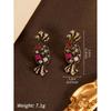 Vintage Studded Candy Earrings With A Temperament Versatile Personality Adorned Colorful Zircon