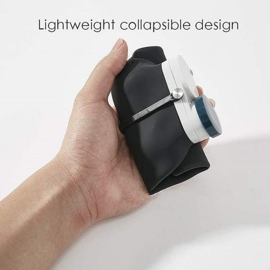 600ML Collapsible Water Bottle Food Grade BPA Free Leak-Proof Silicone Sports Portable Drinking Cup Tumbler Jug Camping Supplies