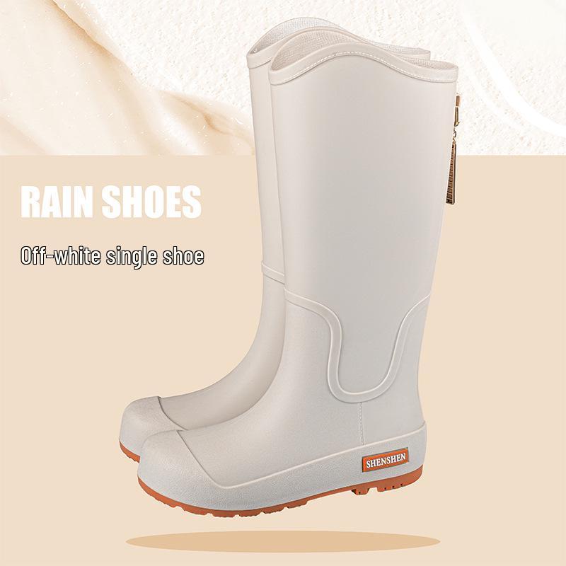 

Корейський стиль жіночої моди водонепроникні гумові чоботи - високі протиковзкі, довгі трубки для вулиці з гумовим покриттям Size 40