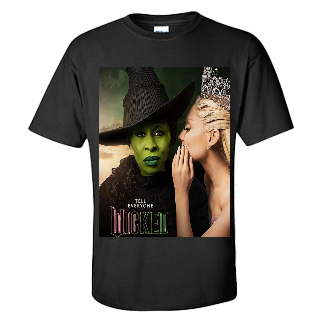 Wicked The Musical T Shirt Tell Everyone Wicked Movie Shirt Graphic Tee S-XXXL 2XL
