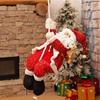 2pcs 30cm Christmas Santa Claus Fabric Ornament