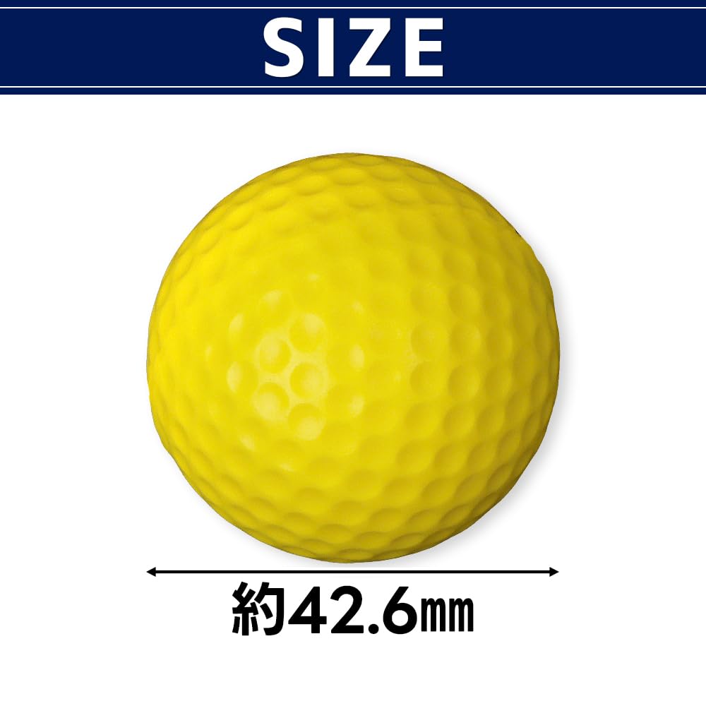 IKY Indoor Practice Golf for Approach Impact and Technique Improvement Balls, 12-Piece Set, Self-Training, Shots, Zone,