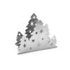 Vertical Christmas Tree Shaped Napkin Holder Hollow-Out Stainless Steel Napkin Stand Decorative Rustproof Napkin Storage Rack