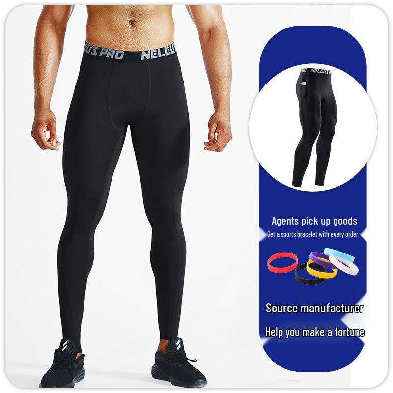 Men's Thermal Compression Pants - Quick-Dry, Base Layer for Running, Basketball, Fitness - Autumn/Winter