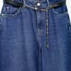 Kaslead New Arrival Women's Clothing Fashion Style Fashion All-Match Matching Belt Mid Waist Wide Leg Denim 6147160
