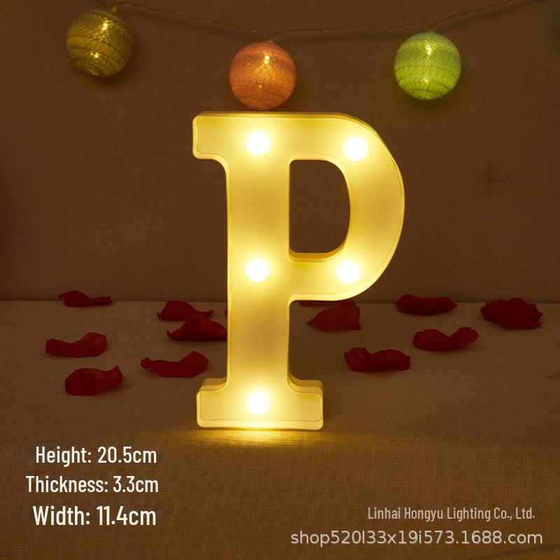26 English Letter Night Lamp for Wedding Proposal or Decor