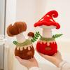 Entzückende Plüsch-Pilz-Kollektion Roter Fliegenpilz Braune Pilze Mit Grünem Moos Und Flauschiger Bordüre Weich Charmant Zuhause Sanft