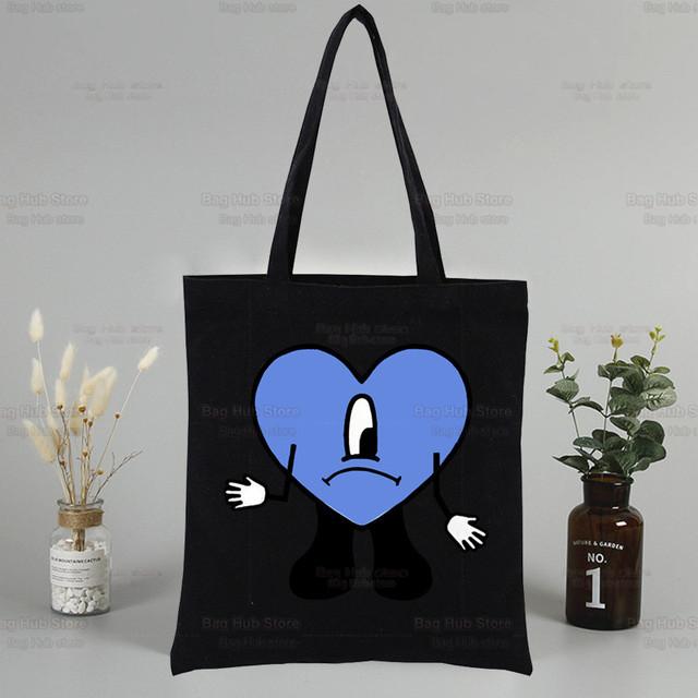 Un Verano Sin Ti Musikalbum Canvas Tragetasche Schwarze Taschen Harajuku Lässig Weiblich Mädchen Tragetasche Eco Shopper Umhängetaschen