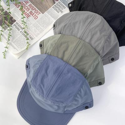 Unisex Günlük Hışırtılı Düğmeli Kamp Şapkası