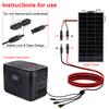 4-in-1 Solar Panel Connector To XT60/DC5521/DC7909 Solar Panel Extension Cable 12AWG Bipolar Link Silicone Tinned Copper Wire