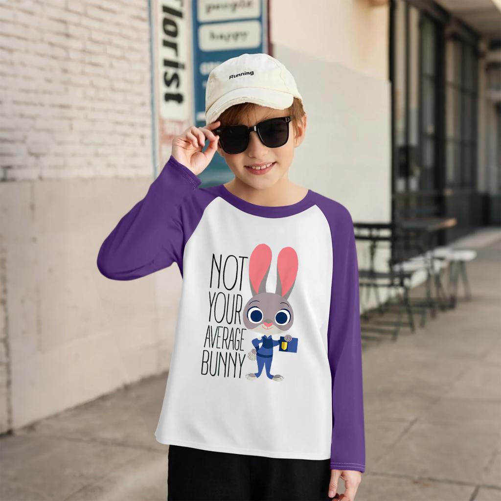 Children's Fashionable And Comfortable Round Neck Printed Loose Long-sleeved Top