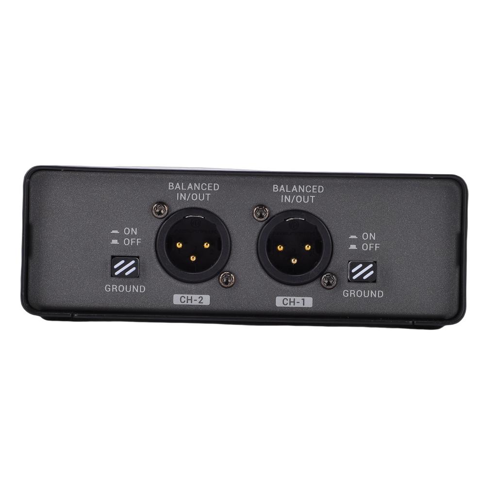 Hum Eliminator Box 3 Level Gain Adjustment Eliminates Noise Interference 2 Channel Ground Loop Noise Isolator Noise