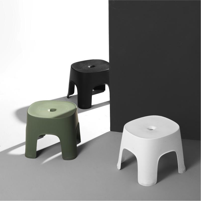 Thickened Non-slip Plastic Footrest Stool for Kids and Adults - Ideal for Bathrooms and Entryways