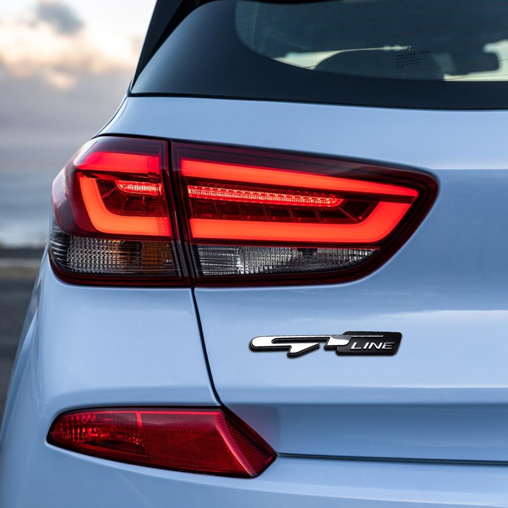 3D Car  Line Design Fender Rear Trunk Body Emblem Badge stickerCeed Cerato Accessories