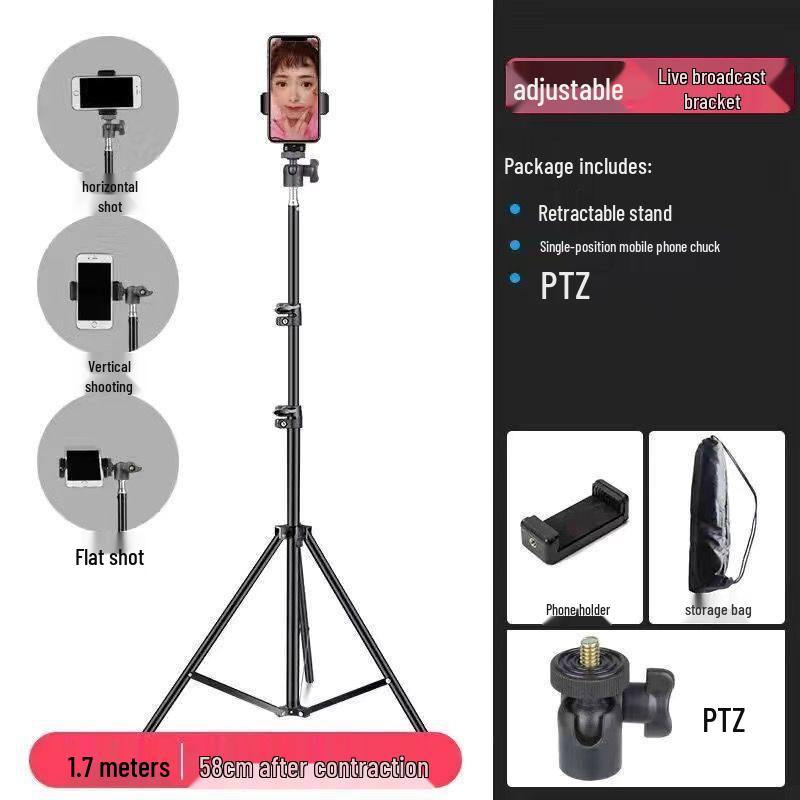 360° Rotating Mobile Live Streaming Selfie Tripod Stand