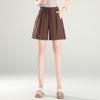 High-Waist Cotton Summer Shorts: Slimming Loose-Fit, Wide-Leg, Versatile, Plus Size