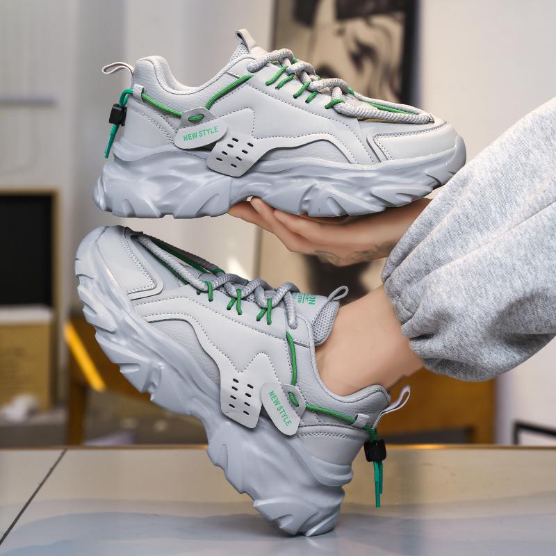 Fashion Men's Shoe Breathable Thick Soled Casual Sneakers Outdoor Running Four Seasons New Tennis Men Soft Soles Comfort Male Sneakers