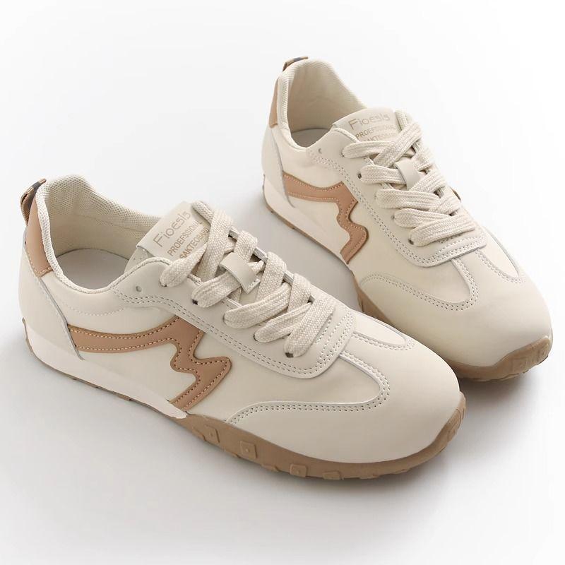 New Sports Leather Shoes, White Shoes, Versatile Casual Running, Soft, Lightweight, Non-slip and Delicate Women's Shoes