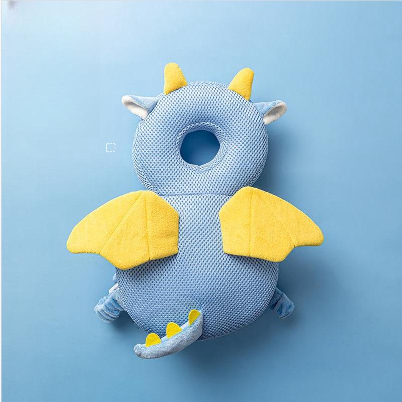 Peuter Baby Hoofdbeschermer Veiligheidspad Pluche Mesh Kussen Rug Val Verwonding Voorkomen Ademend Cartoon Veiligheidskussens 1-3T