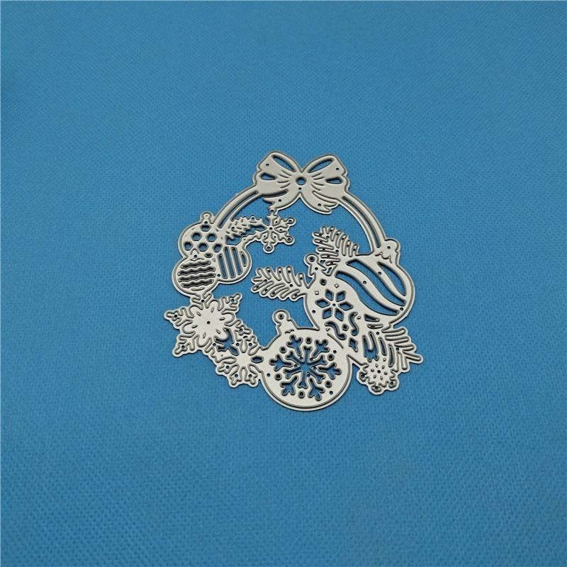 DIY christmas snowflake hanging fruit combination Metal Embossed carbon steel knife die cutting paper die etching cutting knife die