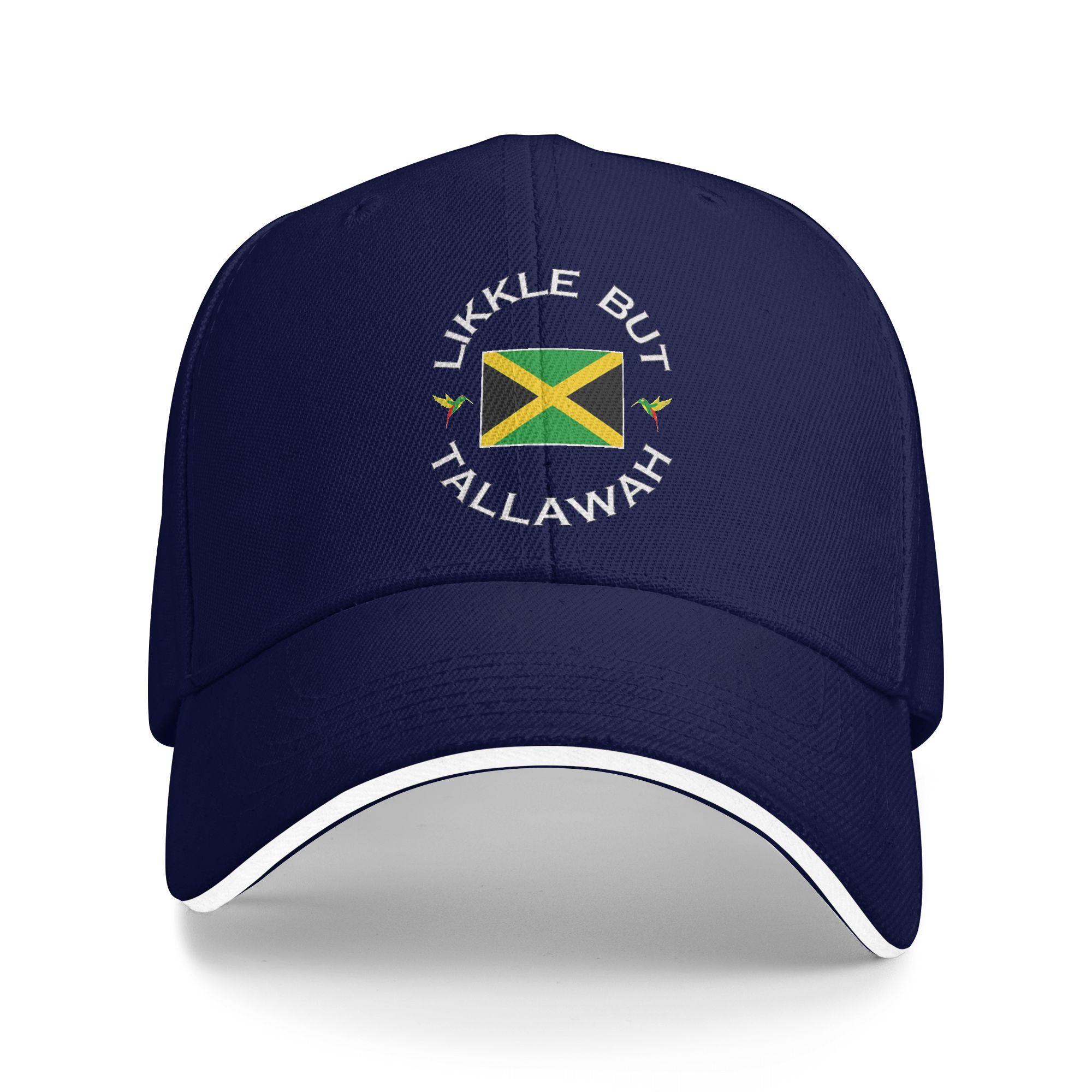 

Likkle But Tallawah Jamaica Casual Baseball Cap Summer Trucker Hat Hot Sale Running Hippie Snapback Cap Men Classic Baseball Cap As Picture
