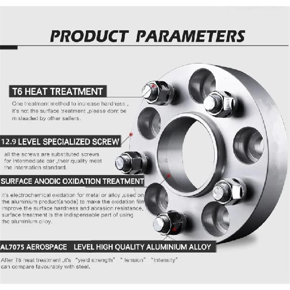Adapter dystansu koła PCD 5x108 CB 63.4 do Range Rover Evoque LR2 Volvo S60 Jaguar E-Pace I-Pace PoleStar M14x1.5 1 sztuka
