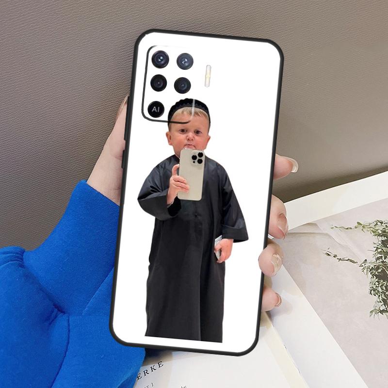Funny Hasbulla Case For Oppo A94 A74 A54 A80 A60 A40 A18 A38 A58 A78 A98 A96 A76 A16 A15 A17 A57 A77 A5 Pro