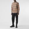 Burberry Men's Point Collar Check Long Sleeve Shirt 80208631