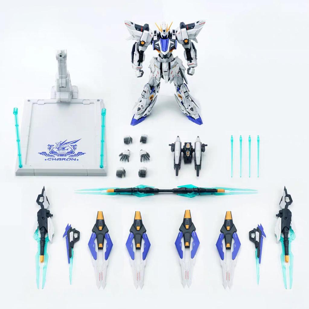 Charon Mecha Robot Building Blocks Alloy Skeleton MG 1:100 Scale Full Action Plastic Kit Assemble Model Gifts For Children