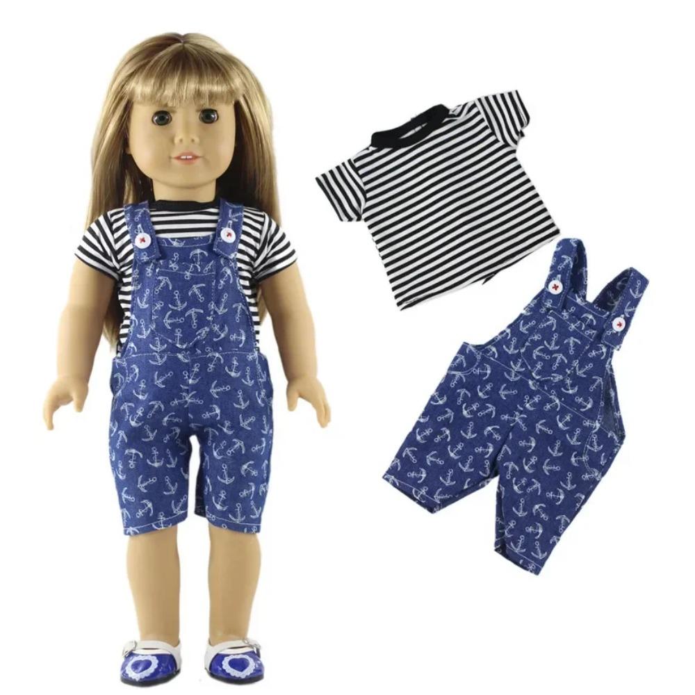 1 Conjunto Roupas de Boneca Casuais Bonitas para Boneca Americana de 18 polegadas Muitos Estilos para Escolher A90