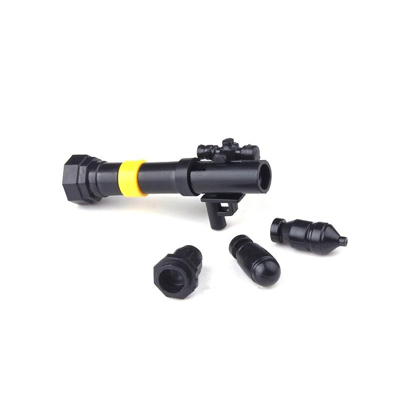 Military Plastic Weapons Mortar M2 Heavy Machine Gun MK19 Grenade SWAT Pack City Bricks Minifigurine Building Block Children Toy