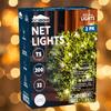 JOYFY 2 Pack of 100/150 Christmas Net Lights for Bushes Warm White Christmas Lights Outdoor Mesh Lights for Xmas Tree
