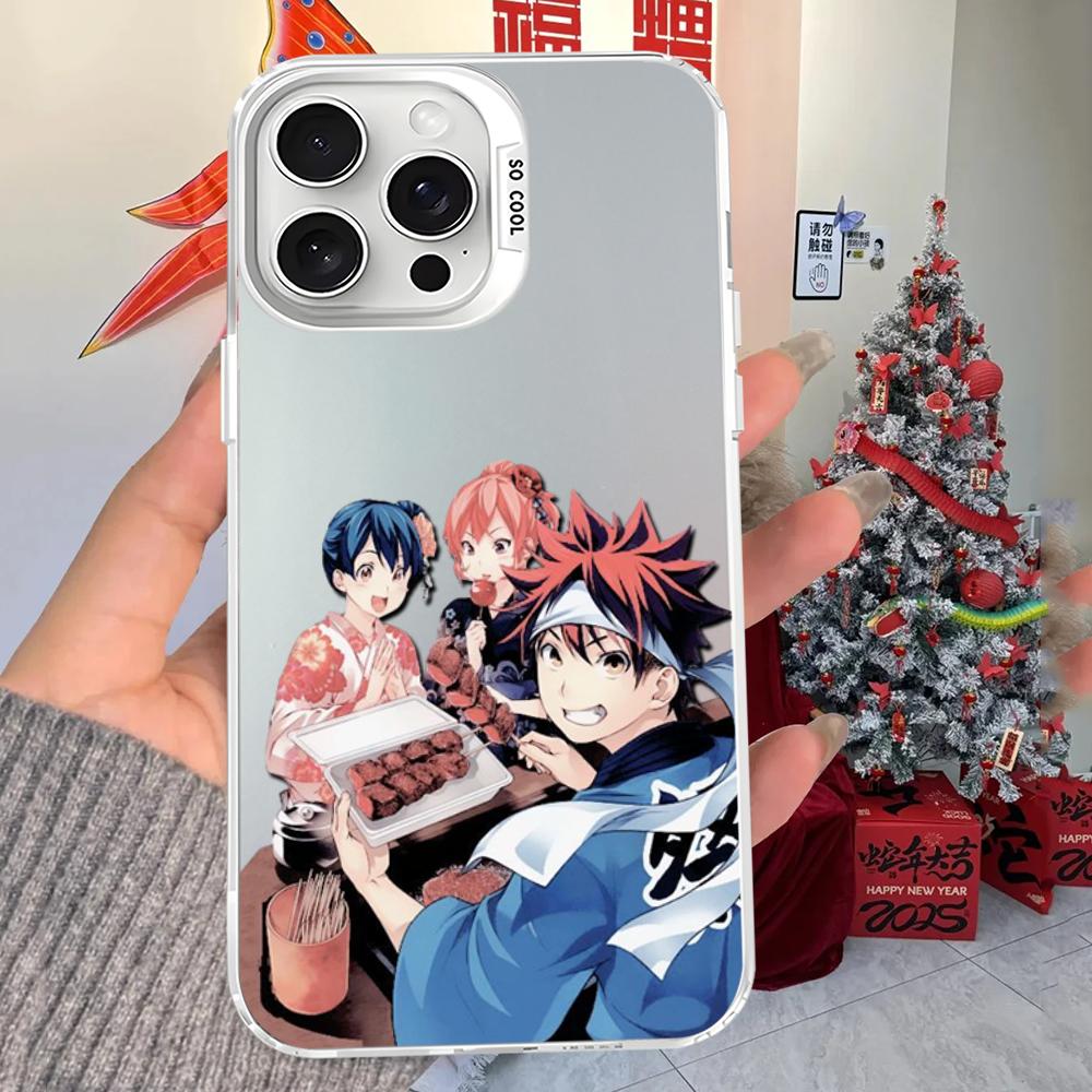 Soma Yukihira Food Wars Shokugeki no Soma Anime Phone Case For iPhone16 15 14131211ProMax X XR87Plus Matte Shockproof Back Cover