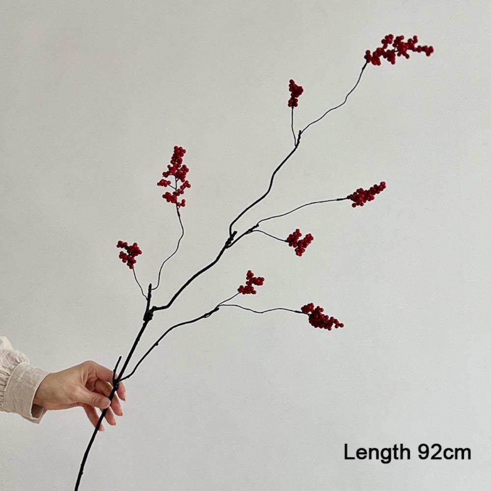 

Red Fruit Berries Artificial Berry Fruit Branch Long Branch Floral Decor Artificial Flowers Berry Wedding Party Floral Decor