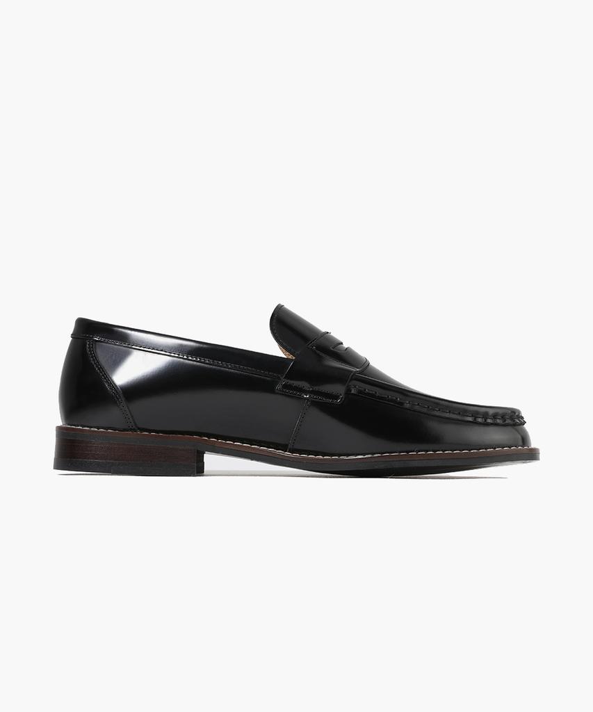 Firenze Atelier Basic Glossy Cowhide Penny Loafers 4701 [Black Box]