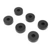 24PCS Speaker Isolation Feets Rubber Shock Proof Speaker Floor Protector Mat with Screws for Turntables Amplifiers