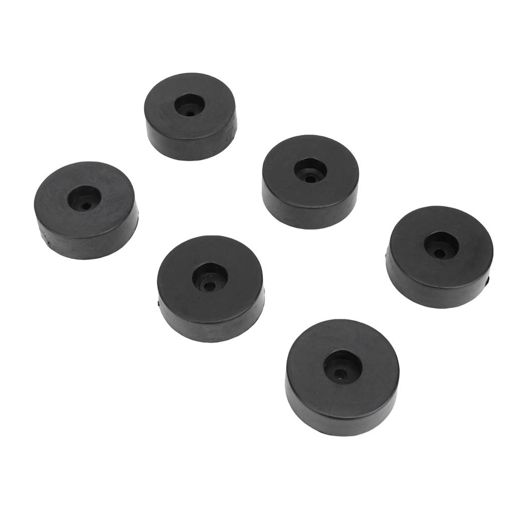 24PCS Speaker Isolation Feets Rubber Shock Proof Speaker Floor Protector Mat with Screws for Turntables Amplifiers