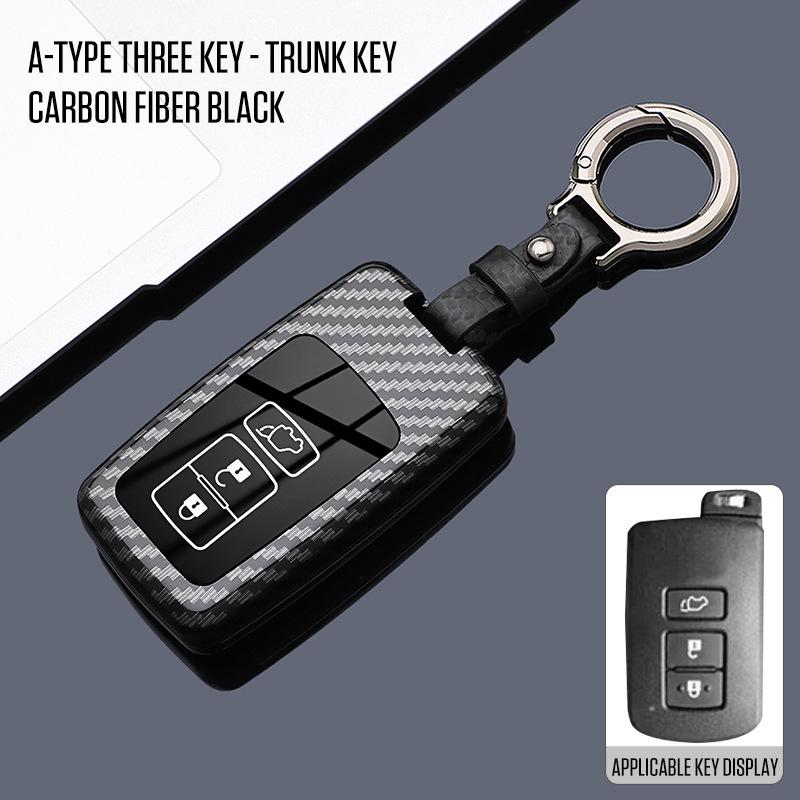 Housse de clé premium pour Toyota Land Cruiser, Prado, Prius importés